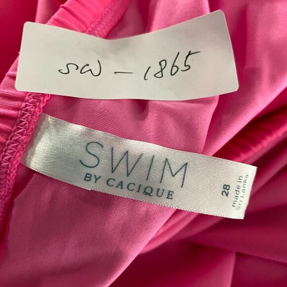 Cacique Swim Skirt Bottom Womens Size 28 Pink Nylon Spandex NWT SW-1865 - Picture 2 of 10